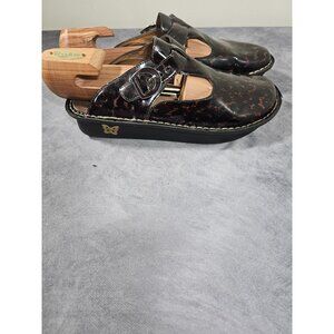 Alegria Black and Brown Mules